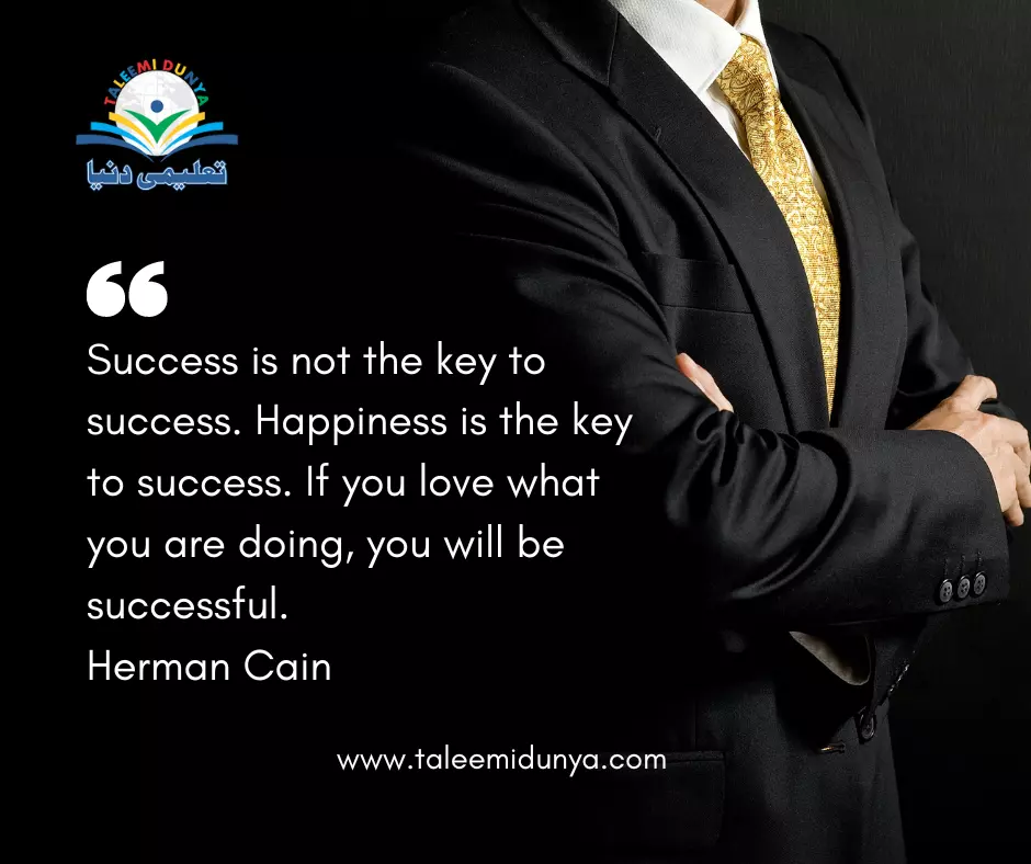 success is not the key to success